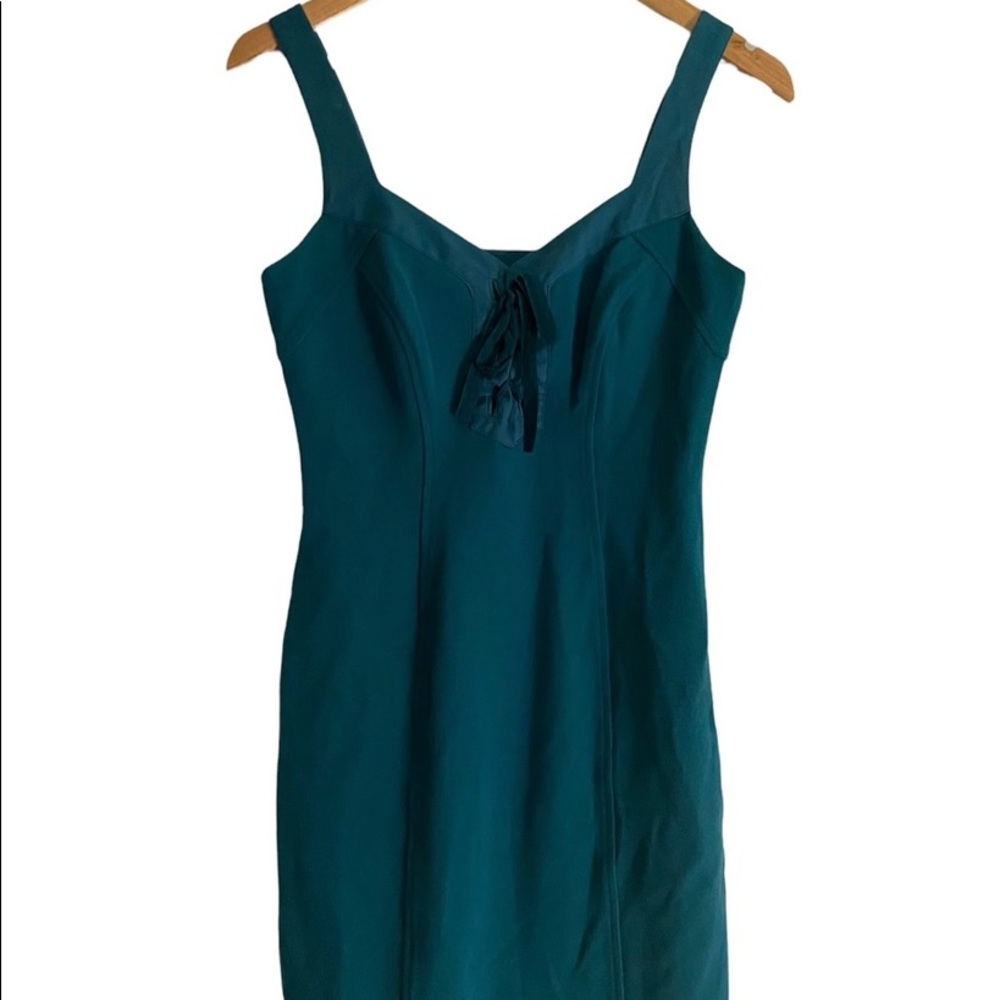 - Diane Vonfurstenberg Teal Midi Dress size 2
